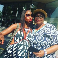 Mom and Nnenna in Barcelona
