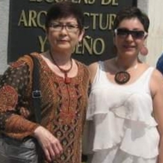 Stellita and me in Mexico presenting our works at the Anahuac University