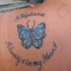 Mom's tattoo in memory of her beloved son