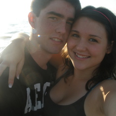 Steph and his girl in Wasaga Beach