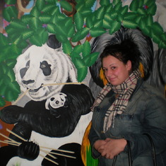 Stephanie and one of her fav's  a Panda