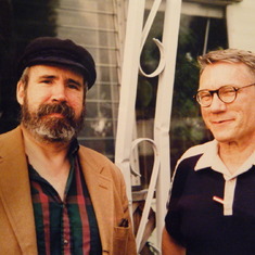 With Peter Wilson, 1995