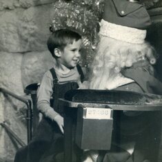 Stephen with Santa