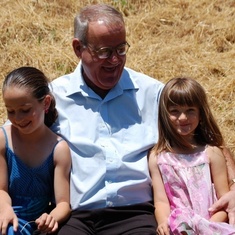 Papa and the girls after Angelica's 5th Grade Graduation