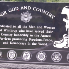 Veteran's Memorial on Norcross Point, Winthrop, Maine