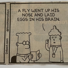 Steve had a great respect for my field -- gave me more than one of these Dilbert comics ;)