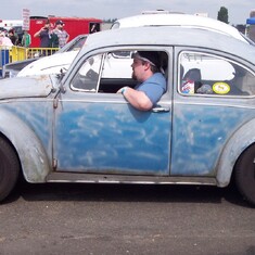 He enjoyed racing his VW at local events - always had a good time.