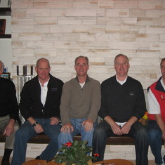 Peter McInerney and the four McInerney "boys".  Stephen, Mark, David and Brian.