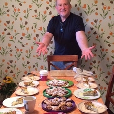 Stephen"s Ebelskiver and quiche feast- PERFECTION! November 27th 2015