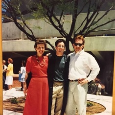 Michael’s graduation from U of A (Mary, Michael, Stephen) -1991