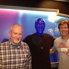 Stephen and Scott slumming with Blue Man in Vegas circa 2015.  We laughed a lot on that trip.  