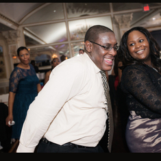 Sterling at Ja’Kari & Velvet wedding getting down on the dance floor!!