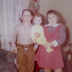 Steve, me, & Karen Christmas 1971