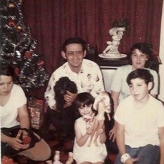 Christmas 1973 (Wanda, Karen, James and Steve)