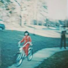 Steve teaching me to ride my first bike! 1978