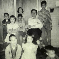 Steven, Siblings & Cousins with Grandpa Charlie July 1960