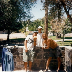 In Loreto with Lou and David. Late 90's fishing trip.