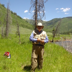 From our fly fishing trip in Crested Butte...will miss you Steve!