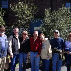At Buffalo Trace on the Bourbon Trail with Charlie, Racine, Mike, Mike's sister Diane & hubby Bob 