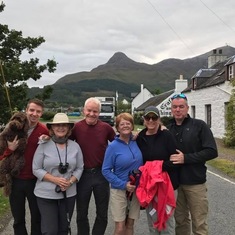 Exclusive! Honorary Scotsman posts selfie in Ballachulish and had adventures with this motley crew.