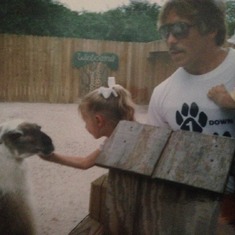 Daddy & Ashley at Pottawatomi Zoo