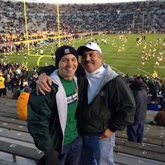Dad & Taylor at Notre Dame game