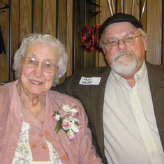 AT his Aunt Ruby's 90th, 2010