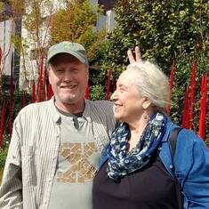 Steve and Diane at Chihuly Garden and Glass, April 2019--a wonderful time! 