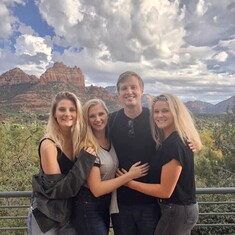 Some of his favorite things - his children and Sedona