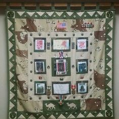 My mother’s quilting skills.