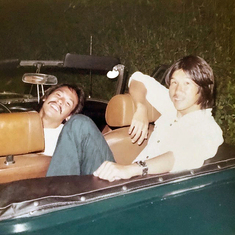 1974 with friend Jim Yuen, Honolulu 1974.   Photo courtesy of Diane Lee