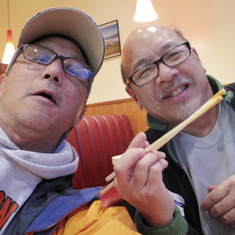 Mike Wong with Steve, Pacifica, CA., 2010