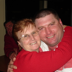 Steve and mum-the lady who loved him "unconditionally"