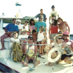 Steve & Crew after Seafair hydroplane race circa 1990