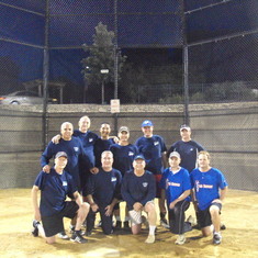 2012 - One of many softball championships. Even at age 68, Steve was the best pitcher in the league