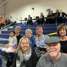 Steve and Terri supporting Alyssa at Dance Team Comps