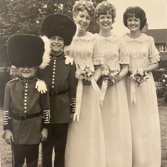 1969 Welwyn Garden City Uncle Man & Auntie Jan’s Wedding Russ far left, Stu behind Russ