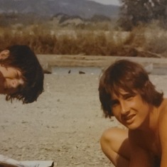 Young stu with a  friend