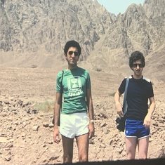 Stuart in the Sinai Desert , 1979 - with David Zeloof