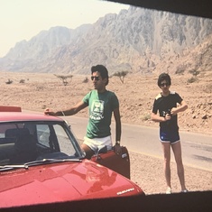 Stuart in the Sinai Desert , 1979 - with David Zeloof