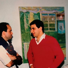 at an art opening in the late 80s on the lower east side