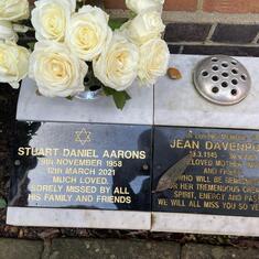 Stuart interred at pretty floral garden at the Hoop Lane Garden of Rest