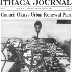 In 1964, Stu worked on a plan to revitalize downtown Ithaca, which ultimately resulted in the Ithaca Commons being built in the early 70's.