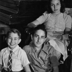 The Stein siblings: Stuie, Danny and Anita, circa 1940.