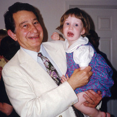 Stu in 1998, with granddaughter Rachel Stein, who is now a member of the class of 2018 in his department of City and Regional Planning at Cornell.
