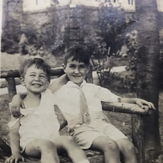 Stuie with his older brother, Danny, circa 1932