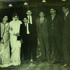 Papa - Mummy (leftmost) at Bade Mama's Wedding, 1965 December
