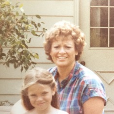 Sue Ann and Tara, circa 1981