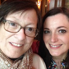 with Tara in May 2014 (birthday or Mother's day)