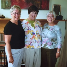 with cousins Vera and Connie